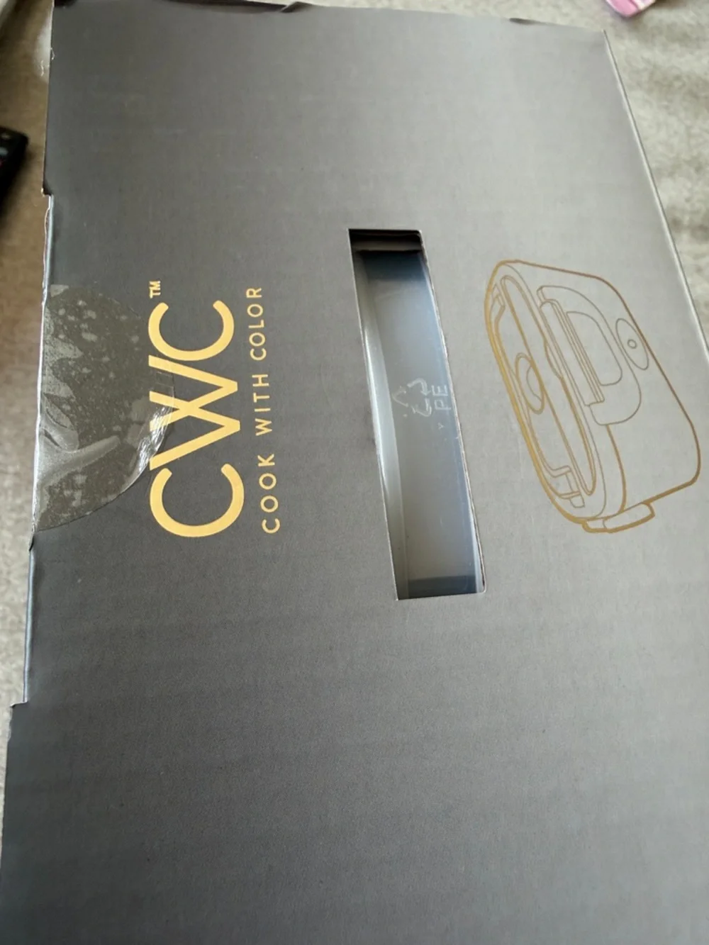 CWC Electric Food Warmer in Black and Gray